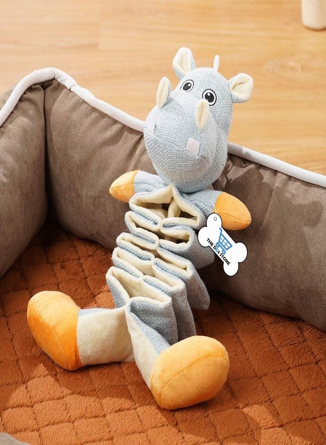 THE DDS STORE Soft Toy Interactive Toys for Puppy and Small Dog Squeaky, Non-Toxic Durable Stretchy Plush Chewing & Interactive Training Toy for Dogs & Puppies (Blue) - Image 5